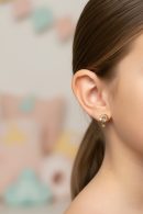 14 Ayar Altın Gökkuşağı Çocuk Küpe