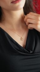 14 Ayar Altın Kartanesi Kolye