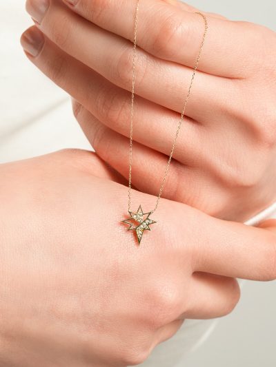 14 Ayar Altın Lotus Kolye