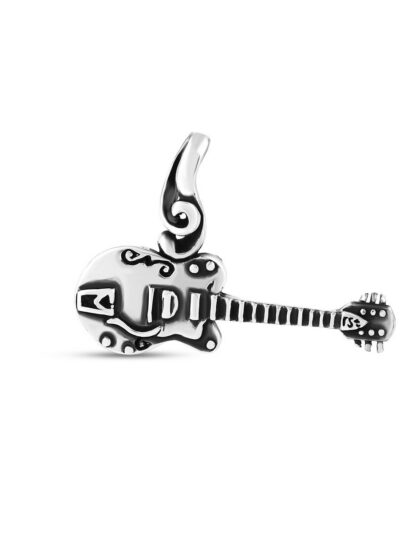 Gümüş Erkek Gitar Kolye Ucu