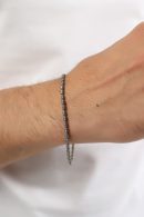 Gümüş İtalyan Kalemli Oksitli Unisex Bileklik
