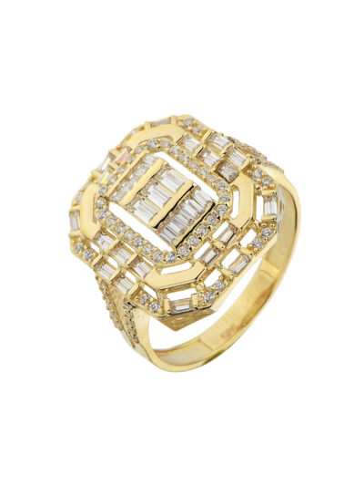14 Ayar Altın Baget Yüzük