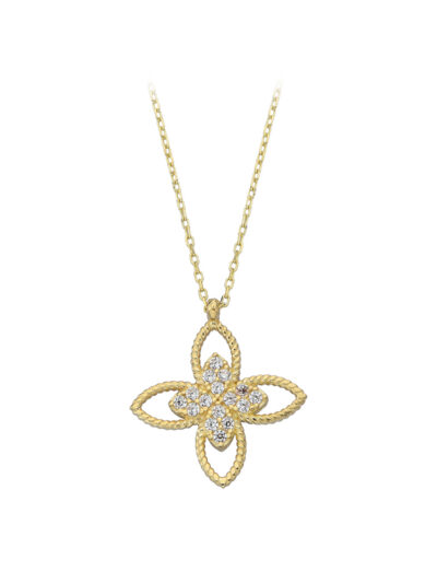 14 Ayar Altın Lotus Kolye