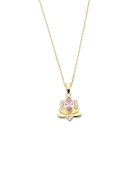 14 Ayar Altın Lotus Kolye