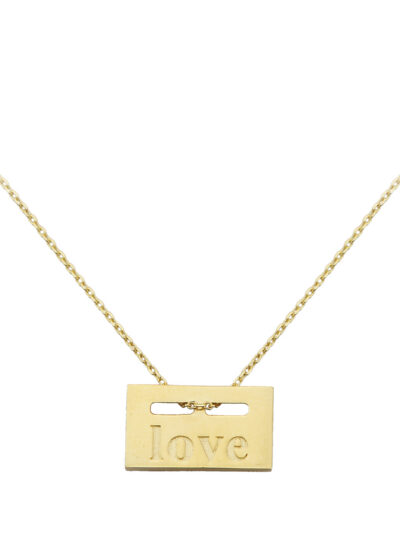 14 Ayar Altın Love Kolye