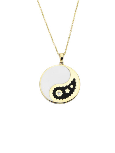 14 Ayar Altın Yin-Yang Kolye