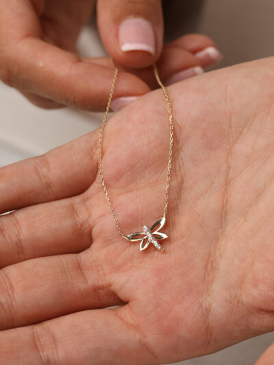 14 Ayar Altın Yusufçuk Kolye